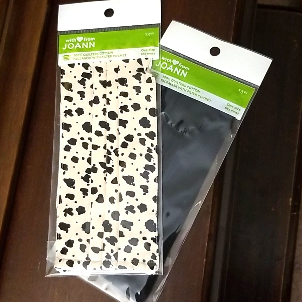 Joann Fabric face masks (lot of 2)